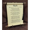 8 1/2 x 11 You Got if From Your Father Scroll Plaque